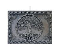 Tappetino scolapiatti per bancone della cucina, motivo albero della vita celtico, tappetino assorbente vintage in argento, tappetino scolapiatti in microfibra medievale per protezione del bancone