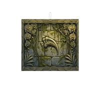 Tappetino scolapiatti per bancone della cucina, motivo floreale verde, assorbente, in microfibra, ispirato alla natura, per bar, 40,6 x 45,7 cm