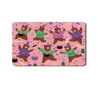 Tappetino scolapiatti per bancone della cucina, motivo orso di Halloween, tappetino scolapiatti in gomma assorbente, divertente tappetino scolapiatti in pelle PU per proteggere bar, 30,5 x 50,8 cm