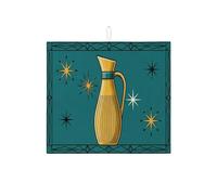 Tappetino scolapiatti per bancone della cucina, retro Starflare, tappetino assorbente per scolapiatti in microfibra metà secolo, per proteggere bar, 40,6 x 45,7 cm
