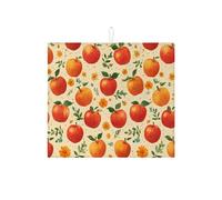 Tappetino scolapiatti per bancone della cucina, stampa vintage con frutta, assorbente, tappetino scolapiatti in microfibra rustico per decorazione bancone della cucina, 40,6 x 45,7 cm