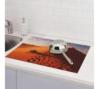 Tappetino scolapiatti per bancone della cucina, super assorbente, reversibile, in microfibra, protezione per piano di lavoro della cucina, tappetino per asciugare piatti del deserto, 45,7 x 61,7 cm