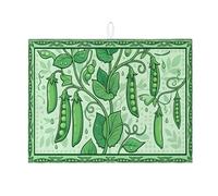 Tappetino scolapiatti per bancone della cucina, tappetino assorbente per scolapiatti a foglia botanica, tappetino in microfibra primaverile per proteggere bar, 45 x 61 cm