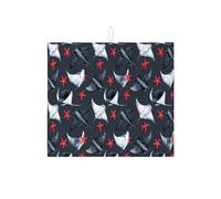 Tappetino scolapiatti per bancone della cucina, tappetino assorbente per scolapiatti a forma di stella marina, in microfibra, decorativo, 40,6 x 45,7 cm