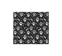 Tappetino scolapiatti per bancone della cucina, tappetino assorbente per scolapiatti a forma di zampa di animale, divertente, giocoso, per bar, 40,6 x 45,7 cm