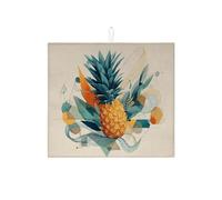 Tappetino scolapiatti per bancone della cucina, tappetino assorbente per scolapiatti arte tropicale, tappetino estivo in microfibra per proteggere bar, 40,6 x 45,7 cm