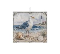 Tappetino scolapiatti per bancone della cucina, tappetino assorbente per scolapiatti da spiaggia, tappetino per scolapiatti estivo in microfibra oceano per decorazione della cucina, 40,6 x 45,7 cm