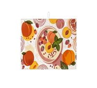 Tappetino scolapiatti per bancone della cucina, tappetino assorbente per scolapiatti e frutti di bosco, in microfibra, per proteggere il bar, 40,6 x 45,7 cm