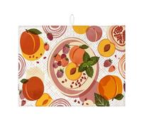 Tappetino scolapiatti per bancone della cucina, tappetino assorbente per scolapiatti e frutti di bosco, in microfibra, per proteggere il bar, 45 x 61 cm