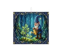 Tappetino scolapiatti per bancone della cucina, tappetino assorbente per scolapiatti fantasia blu navy, foresta incantata, in microfibra, protezione 40,6 x 45,7 cm