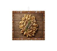 Tappetino scolapiatti per bancone della cucina, tappetino assorbente rustico marrone, tappetino scolapiatti in microfibra per proteggere la zona della cucina, 40,6 x 45,7 cm