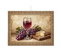Tappetino scolapiatti per bancone della cucina, tappetino assorbente vintage rustico in microfibra, tappetino scolapiatti autunnale in microfibra, protezione per zona pranzo, 45,7 x 61 cm