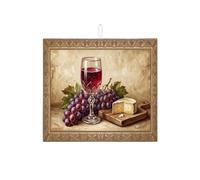 Tappetino scolapiatti per bancone della cucina, tappetino assorbente vintage rustico in microfibra, tappetino scolapiatti autunnale in microfibra, protezione per zona pranzo, 40,6 x 45,7 cm