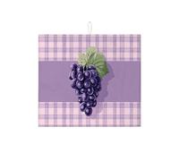 Tappetino scolapiatti per bancone della cucina, tappetino assorbente vintage viola scozzese scolapiatti, tappetino scolapiatti rustico in microfibra per decorazione bancone della cucina, 40,6 x 45,7
