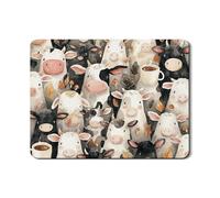 Tappetino scolapiatti per bancone della cucina, tappetino in gomma assorbente con stampa mucca bianca e nera rustica, tappetino per asciugare in pelle PU autunnale protezione per bar 45,7 x 61 cm