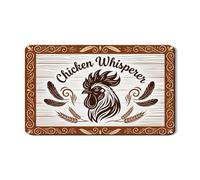 Tappetino scolapiatti per bancone della cucina, tappetino in gomma assorbente vintage con gallo marrone, tappetino in pelle sintetica in poliuretano per bar, 30,5 x 50,8 cm