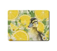 Tappetino scolapiatti per bancone della cucina, tappetino in gomma assorbente vintage con motivo floreale di limoni, protezione per la decorazione della cucina primaverile, 45,7 x 61 cm