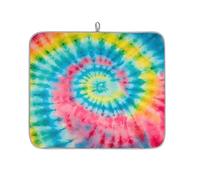 Tappetino scolapiatti per bancone della cucina, tappetino in microfibra per asciugare acquerello, tintura a nodi, tappetino da caffè 40 x 45 cm