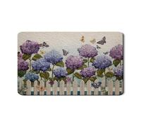 Tappetino scolapiatti per bancone della cucina, tappetino per scolapiatti in gomma assorbente con motivo floreale vintage, per primavera ed estate, 30,5 x 50,8 cm