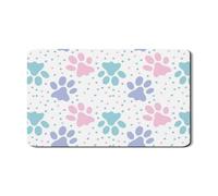 Tappetino scolapiatti per bancone della cucina, tappetino scolapiatti in gomma assorbente a forma di zampa di animale, tappetino scolapiatti primaverile in pelle PU per bar 30,5 x 50,8 cm