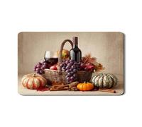 Tappetino scolapiatti per bancone della cucina, tappetino scolapiatti in gomma assorbente autunnale rustico, tappetino scolapiatti in pelle PU per bancone della cucina, protezione per sala da pranzo