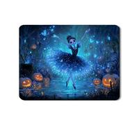 Tappetino scolapiatti per bancone della cucina, tappetino scolapiatti in gomma assorbente blu ballerina per Halloween, tappetino scolapiatti magico in pelle PU per protezione bar 45,7 x 61 cm