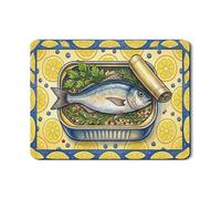 Tappetino scolapiatti per bancone della cucina, tappetino scolapiatti in gomma assorbente blu vintage, tappetino scolapiatti estivo in pelle PU per protezione bistrot, 45,7 x 61 cm