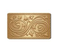 Tappetino scolapiatti per bancone della cucina, tappetino scolapiatti in gomma assorbente color oro vintage, tappetino scolapiatti rustico in pelle PU per bar, 30,5 x 50,8 cm