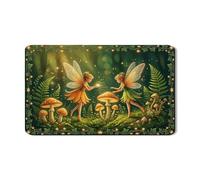 Tappetino scolapiatti per bancone della cucina, tappetino scolapiatti in gomma assorbente con foresta e natura, tappetino per asciugare i piatti della natura, per proteggere bar, 30,5 x 50,8 cm