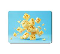 Tappetino scolapiatti per bancone della cucina, tappetino scolapiatti in gomma assorbente con motivo formaggio giallo, tappetino scolapiatti a tema estivo in pelle PU per proteggere il bancone della