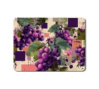 Tappetino scolapiatti per bancone della cucina, tappetino scolapiatti in gomma assorbente per uva colorata, tappetino per asciugare l'estate in pelle PU per protezione bar 45,7 x 61 cm