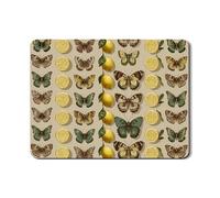Tappetino scolapiatti per bancone della cucina, tappetino scolapiatti in gomma assorbente vintage botanico con farfalle e limoni, tappetino per asciugare i piatti per le vacanze primaverili, per bar