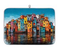 Tappetino scolapiatti per bancone della cucina, tappetino super assorbente per lavello da cucina, tappetino da caffè ad asciugatura rapida, 61 x 45,7 cm