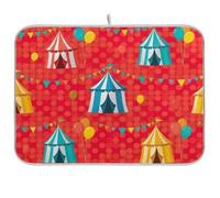 Tappetino scolapiatti per bancone della cucina, tende da circo, tappetino per asciugare i piatti, assorbente, tappetino da cucina, 45 x 61 cm