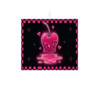 Tappetino scolapiatti per cucina, a scacchiera, assorbente, per San Valentino, elegante, in microfibra, per bancone, 40,6 x 45,7 cm