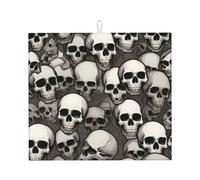Tappetino scolapiatti per cucina AKGFFDS Cool Skull Head Printing Ultra assorbente, reversibile ed elegante tappetino da cucina