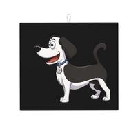 Tappetino scolapiatti per cucina AKGFFDS Cute Big Eyes Dog stampa ultra assorbente, reversibile ed elegante tappetino da cucina