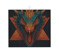 Tappetino scolapiatti per cucina AKGFFDS Fierce Dinosaur Head Printing Ultra assorbente, reversibile ed elegante tappetino da cucina