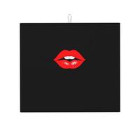 Tappetino scolapiatti per cucina AKGFFDS Kiss The Lips stampa ultra assorbente, reversibile ed elegante tappetino da cucina