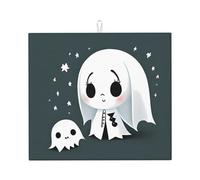 Tappetino scolapiatti per cucina AKGFFDS Little Ghost Jumping Printing Ultra assorbente, reversibile ed elegante tappetino da cucina