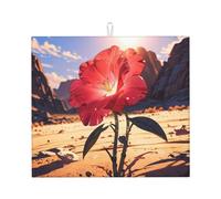 Tappetino scolapiatti per cucina AKGFFDS Red Rose in the Desert Printing Ultra assorbente, reversibile ed elegante tappetino da cucina