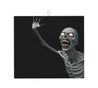 Tappetino scolapiatti per cucina AKGFFDS Slim Zombie Printing Ultra assorbente, reversibile ed elegante tappetino da cucina