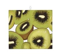 Tappetino scolapiatti per cucina AKGFFDS Tempting Kiwi stampa ultra assorbente, reversibile ed elegante tappetino da cucina
