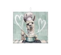 Tappetino scolapiatti per cucina, con motivo a forma di lama, assorbente, in microfibra, per decorare la casa, 40,6 x 45,7 cm