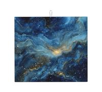 Tappetino scolapiatti per cucina HHGFASD Bellissimo cielo stellato modello universo ultra assorbente, reversibile ed elegante tappetino da cucina