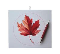 Tappetino scolapiatti per cucina HHGFASD foglia d'acero in un motivo circolare ultra assorbente, reversibile ed elegante tappetino da cucina