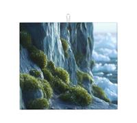 Tappetino scolapiatti per cucina HHGFASD Glacial Moss Pattern Ultra assorbente, reversibile ed elegante tappetino da cucina