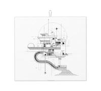 Tappetino scolapiatti per cucina HHGFASD modello astratto architettura ultra assorbente, reversibile ed elegante tappetino da cucina