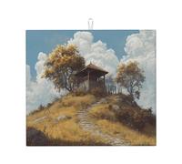 Tappetino scolapiatti per cucina HHGFASD Pavilion on the Hill modello ultra assorbente, reversibile ed elegante tappetino da cucina