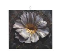 Tappetino scolapiatti per cucina HHGFASD Petals on Stone Pattern Ultra assorbente, reversibile ed elegante tappetino da cucina